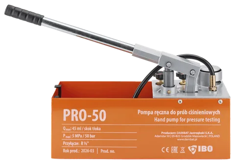 IBO PR AUTO / PRO 50 - slėgio bandymo siurbliai, nuotrauka 4