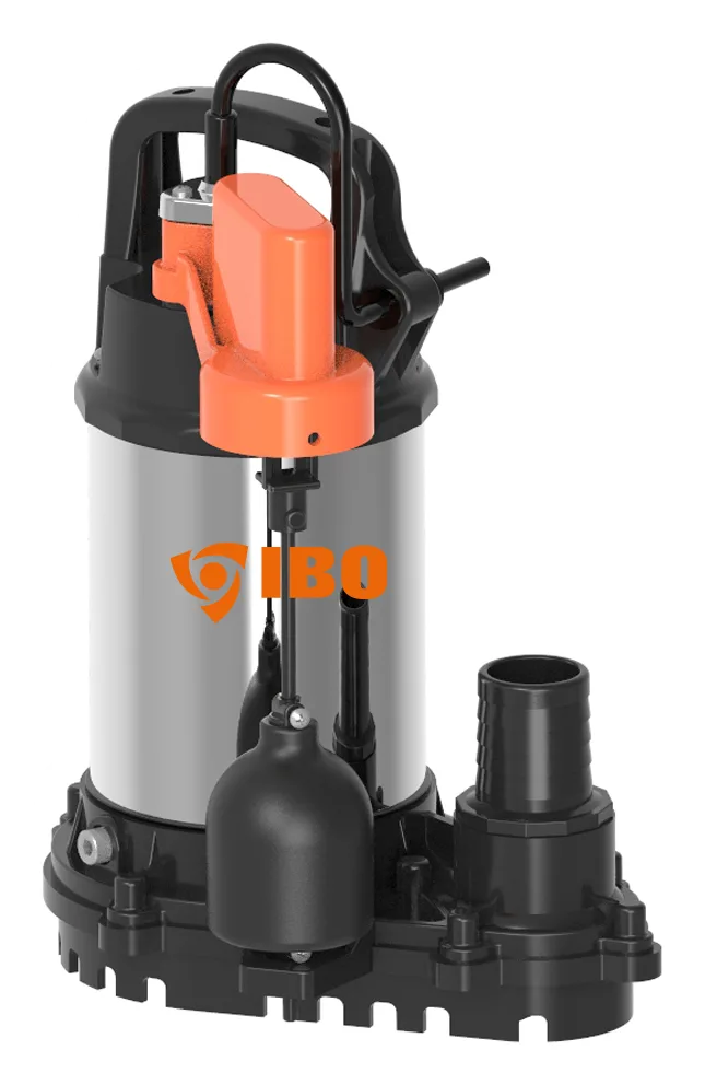 IBO FLOW LOW INOX drenažo siurblys su vertikaliu plūdiniu jungikliu