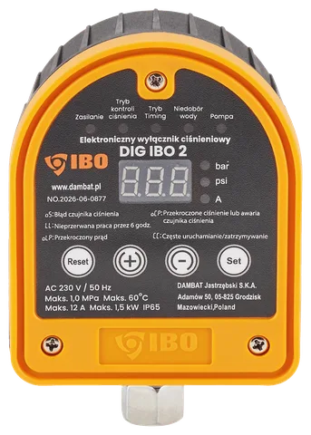 Elektroninė slėgio relė DIG-IBO, nuotrauka 3